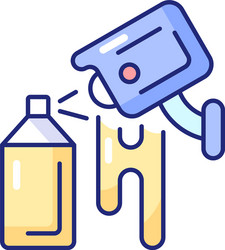 avoiding graffiti damage with security camera rgb vector image