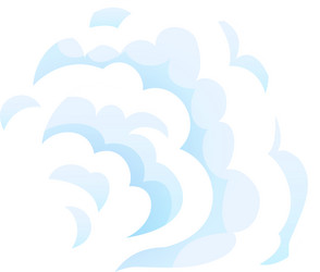 cartoon clouds swirling creating a dynamic vector image
