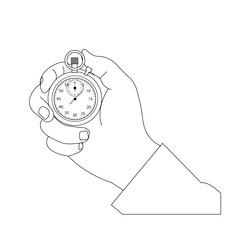 alarm clock icon isolated on white background vector image