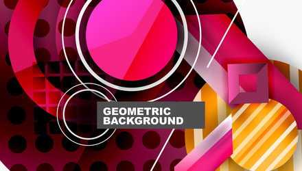 dynamic complex geometric abstract background vector image