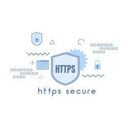 Https secure icon vector