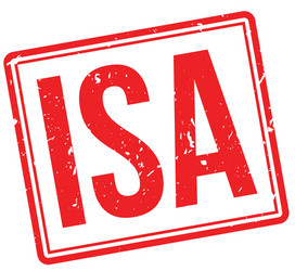 Isa rubber stamp Royalty Free Vector Image - VectorStock