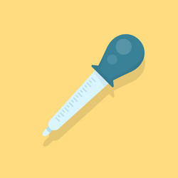 pipette design objects science elements vector image
