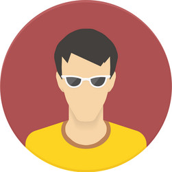 icon of user avatar for web site or mobile vector image