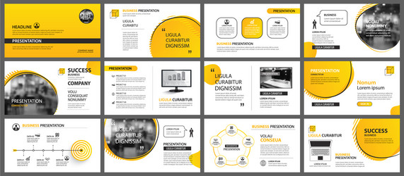 presentation and slide layout background design vector image