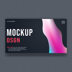 mockup background template mock up minimal design vector image