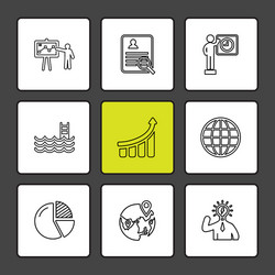 chart graph percentage navigation share eps vector image