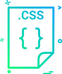 css application download file files format icon vector image