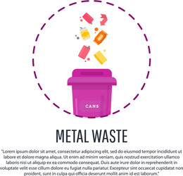 gathering sorting process of garbage vector image