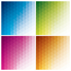 Abstract geometric backgrounds with triangles vector