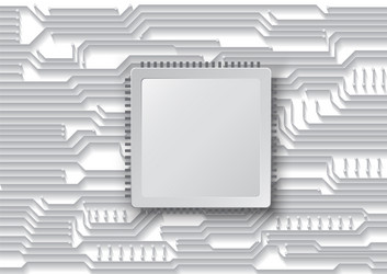 circuit technology background with hi-tech digital vector image