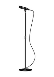 Microphone with stand Royalty Free Vector Image
