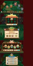 complete set of level button game ui pop-up icon vector image