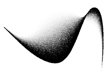 abstract background with wave of scattered dots vector image