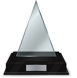 glass trophy award vector