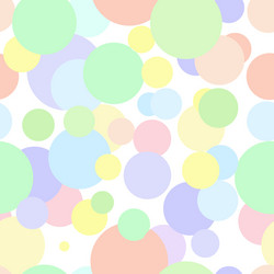 Seamless pattern in colored abstract circles vector