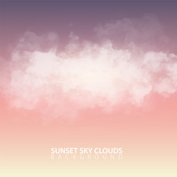 Night sky with white realistic clouds Royalty Free Vector
