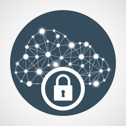 cloud computing access - internet communication vector image