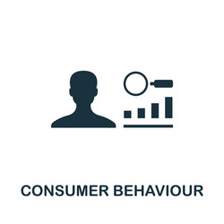 Consumer behaviour icon simple element from vector