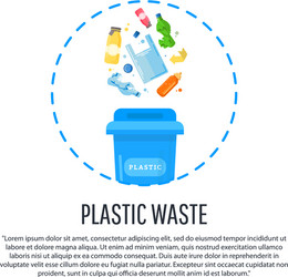 gathering sorting process of garbage vector image