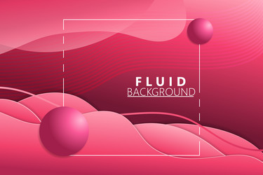 abstract fluid background with pink gradient color vector image