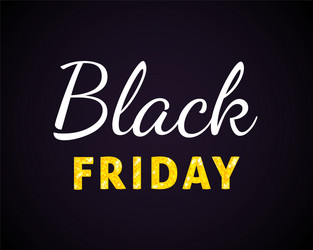 black friday sale banner realistic Vector Image