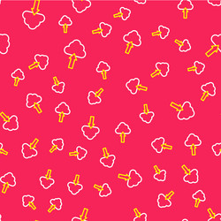 line cloud upload icon isolated seamless pattern vector image