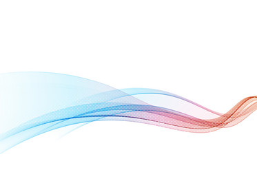 abstract motion of smooth color wave curved lines vector image