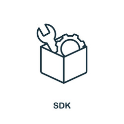 SDK Icon - Software Development vector image