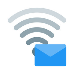 communication with text messages through wireless vector image