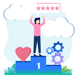Satisfaction Cartoon Women Vector Images (over 100)
