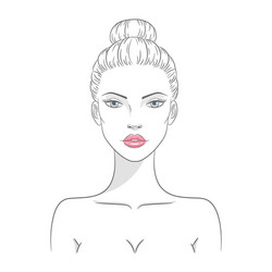 A beautiful young nude Royalty Free Vector Image