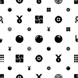 Challenge icons pattern seamless white background vector