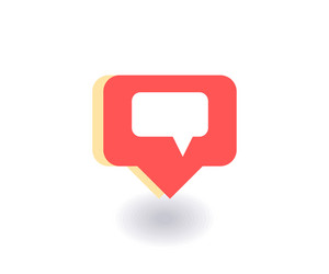 text message icon symbol in flat style vector image