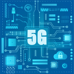 5g internet connection abstract modern gradient vector image