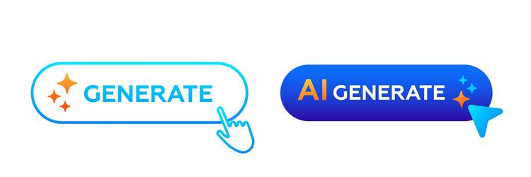 ai logo with gradient arrow abstract design vector image