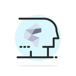 android artificial brain human interface abstract vector image