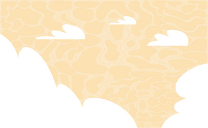 autumn simple background with clouds textured vector image