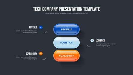 digital innovation 3 option infographic frame vector image