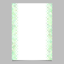 green diagonal square pattern page template vector image