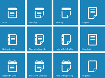 Sticky Notes & Notepad Icons vector image
