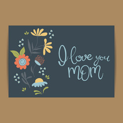 Happy mothers day card vector