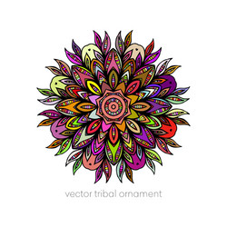 Mandala ethnic decorative elements vector