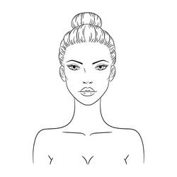 Nude Woman with Exposed Chest Royalty Free Vector Image