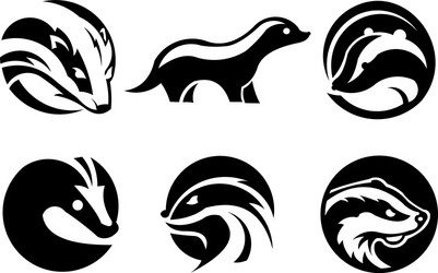 Cute skunk cartoon Royalty Free Vector Image - VectorStock