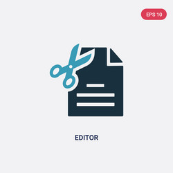 two color editor icon from user interface concept vector image