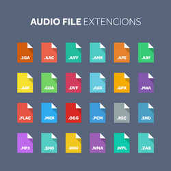 flat style icon set source code programming file vector image