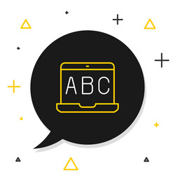 line e-learning of different foreign languages vector image