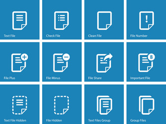 Notepad document file and note icons vector