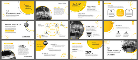 presentation and slide layout background design vector image